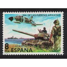 Spain Tanks Aviation Armed Forces Day 1980 MNH SG#2618