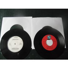 PRETENDERS 7" SNGLES LOT OF 2 - BRASS IN POCKET/TALK OF THE TOWN
