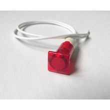 220V Red Square Neon Pilot Lamp for Marshall Guitar Amplifier bulb light 9mm