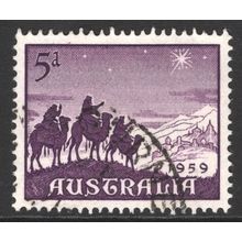 AUSTRALIA 1959: CHRISTMAS - 5d USED (G7)