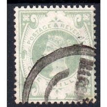 Sg211 1/- dull green fine used (u112)