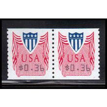 CVP33 36c Shield Very Fine MNH Pair PA5052
