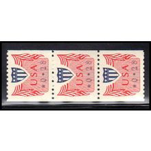 CVP31 28c Shield Very Fine MNH Dry Gum Strip of 3 PA5195