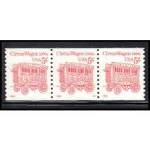 2452D 5c Circus Wagon Very Fine MNH LGG PNC S2/3 PA2905