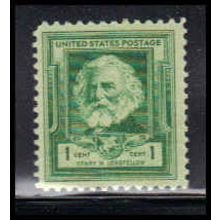 864 1c Henry Longfellow Fine MNH KA2517