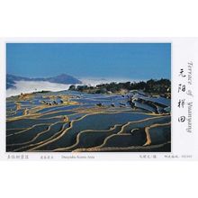 Duoyishi Scenic Area Aerial Terrace Of Yuanyang Chinese Postcard