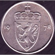 1978 Norway 50 Ore Coin