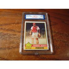1976 Topps, Graded Near Mint 8, JOHNNY BENCH, Reds, HOF