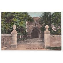 Whalley Abbey Gateway Lancashire 1917 Postcard