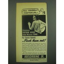 1939 Absorbine Jr. Ad - Pull Yourself Together, Gal