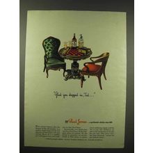 1944 Paul Jones Whiskey Ad - Glad You Dropped In