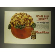 1964 Hormel Mary Kitchen Roast Beef Hash Ad - Hungry?