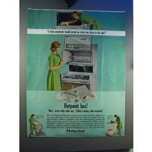 1964 Hotpoint Hallmark Range Ad - Walls Slide Out