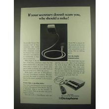 1967 Dictaphone Time-Master Dictation Machine Ad - Your Secretary