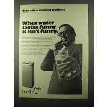 1971 Oasis Water Fountain Ad - When Water Tastes Funny