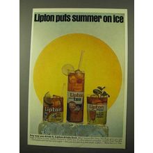 1971 Lipton Tea Ad - Summer on Ice