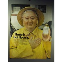 1971 Listerine Antiseptic Ad - I Hate It, But Love It