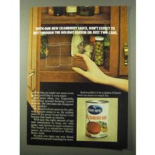 1971 Ocean Spray Cranberry Sauce Ad - Don't Expect