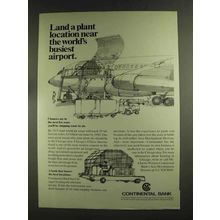 1972 Continental Bank Ad - Land a Plant Location