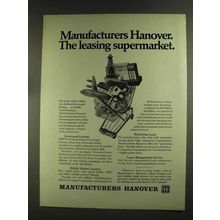 1972 Manufacturers Hanover Ad - Leasing Supermarket