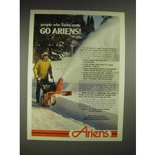 1980 Ariens Sno-Throw Ad - People Who Know Snow