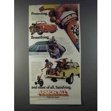 1980 Armor All Protectant Ad - Protecting, Beautifying