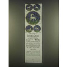 1985 Hutschenreuther Unicorns Plates Ad