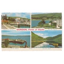 multiview, DUNOON, FIRTH OF CLYDE ,Argyllshire, Scotland used postcard 1967 pm =