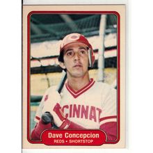 1982 Fleer baseball card 63 Dave Concepcion- Reds