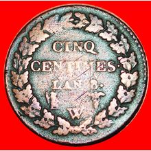 DIRECTORY (1795-1799): FRANCE ★ 5 CENTIMES LAN 8W 1799-1800★LOW START★NO RESERVE