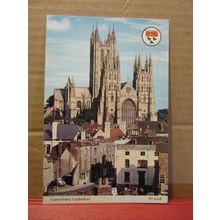 CANTERBURY CATHEDRAL, KENT used postcard by Elgate. 1988 pm /