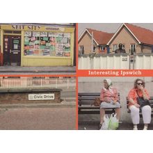 Ipswich Suit Sity Grotty Shop Mad Statue Old Ladies Postcard