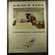 1954 Grace Line Cruise Advertisement