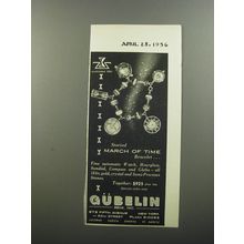 1956 Gubelin March of Time Bracelet Ad - Storied March of Time Bracelet