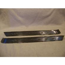 1964 CHRYSLER CROWN IMPERIAL ROOF PILLAR EMBLEMS 1965 #2480076 & 2480077
