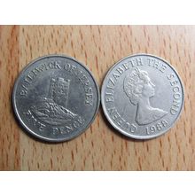 Jersey 1988 Elizabeth ll 5p Coin