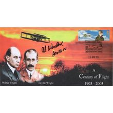 Al Worden Apollo 15 Limited Edition Wright Brothers Hand Signed FDC