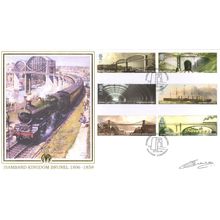 Carole Cuneo Isambard Kingdom Brunel Victorian Railway Hand Signed FDC
