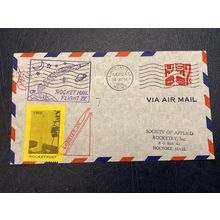 ICOLLECTZONE US 1960 Lincolnville Maine Rocket Mail Cover (A100)