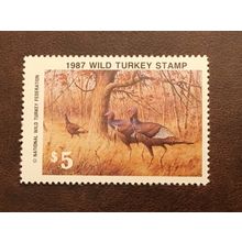 ICOLLECTZONE Wild Turkey Federation 1987 Stamp VF NH
