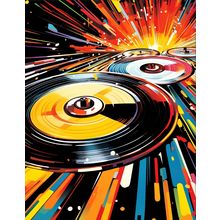 Pop Art Wall Art Vinyl Records Artwork Colourful Music Art Vinyl Art Prints (1)