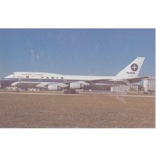 Varig Boeing B747 341 Civil Aircraft Postcard (QA271)