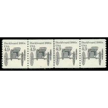 2124 4.9c Buckboard Fine MNH Dry Gum PNC 3/4 R0611