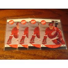1990 Pro Set, 4-Cards, STEVE YZERMAN, Red Wings