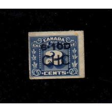 FX98 - #CHC, Sept. 1937 (Tobacco Overprint) - Canada Excise Tax Revenue Stamp