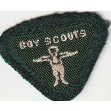 Scout Badges UK Pre 67 - Wolf Cub Proficiency Athlete - Black Back - Used (PF64)