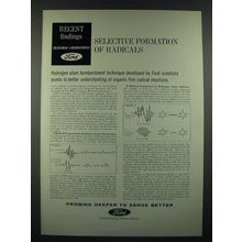 1966 Ford Motor Company Ad - Selective Formation of Radicals
