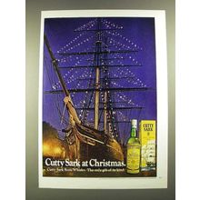 1973 Cutty Sark Scotch Ad - At Christmas