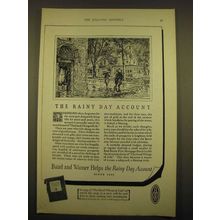 1924 Baird and Warner Ad - The rainy day account