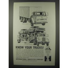 1963 International Harvester Compact Van & Automobile Transporter Truck Ad